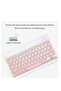 Rechargeable Bluetooth Keyboard and Mouse Combo Ultra-Slim Portable Compact Wireless Set (Pink) - 3