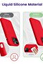 Designed for iPhone 14 Pro Max Case, Silicone Shockproof Slim Thin Phone Case for iPhone 14 Pro Max 6.7 inch (Red) - 4