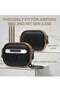 Electroplated Case for AirPods Pro 2nd Gen 2022, Dual Side Secure Lock Shockproof Hard Shell Cover (Black) - 4
