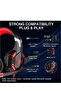 G2000 Gaming Headset, Surround Stereo Gaming Headphones with Noise Cancelling Mic, LED Light - 4