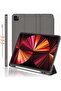 Space Gray iPad Pro 11 Inch Case (2022/2021) – Trifold Stand with Pencil Holder, Soft TPU Back