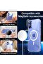 iPhone 16 Case - Clear with Screen Protector & Camera Lens Protector, Slim MagSafe-Compatible Shockproof Silicone TPU Bumper & Hard PC Cover - 5