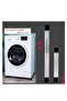 2 Pieces Adjustable Washing Machine Pedestals Frame ， Drum Washing Machine Refrigerator Mobile Base - 4