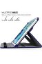 New iPad 2017 9.7" / iPad Air 2 Leather Case - 360 Degree Rotating Stand Smart Cover with Auto Sleep/Wake - Black - 3