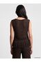 Lcw Vision Brown Crew Neck Openwork Women's Knitwear Undershirt - 5