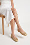Rabrasa Women's Knitted Ballerinas - Gold - 6