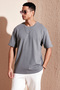 Cotton Crew Neck Regular Fit Basic T Shirt Men's T SHIRT5902731 - 2