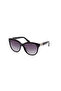 Shiny Black Uv400 Injected Female Sunglasses