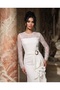 Imported Crepe Lace Fabric, Ruffle and Buckle Detailed, Slit and Lined, Special Design Maxi Dress - 3