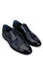 Men's Genuine Leather Navy Blue Classic Shoes - 2