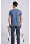 Men's Short-Sleeved Blue Plaid Pajama Set - 3
