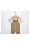 Muslin Shirt and Salopet Set with Carrot Toy - 3