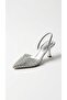 Mirella Women's Stone Embellished Open Back Evening Dress Shoes 7 cm - 3