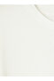 Lcw Curve Ecru Large Size 100% Cotton Women's T-Shirt - 7