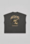 Street Printed Oversize Worker Boxy Fit Sleeveless Crew Neck T-Shirt - 2