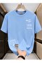Men's Printed Basic T-Shirt – Crew Neck – Short Sleeve – Comfortable Fit
