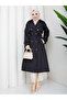 Double Button Windbreaker Hijab Trench Coat Rc3143 - 6