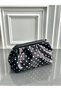 Polka Dot Detailed Satin Fabric Women's Portfolio Bag (Handbag, Crossbody Bag, Shoulder Bag)
