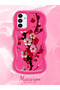 Samsung Galaxy A13 5g Compatible Case Camera Protector Red Silicone Couple Phone Case Floral Pattern - 2
