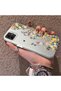 Samsung Galaxy A03 Compatible Silicone Edge Hard Back Case Couple Phone Case with Floral Pattern - 2