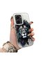 Vivo Y16 Compatible Silicone Edge Hard Back Case Couple Phone Case Lion Pattern