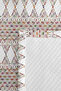 Geometric White Young Room Single Pique Set - Bohemian Colorful 160X220 cm Quilted Bedspread - 7
