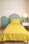 Yellow Geometric Youth Room Single Pique Set - Modern Zigzag 160X220 cm Quilted Bedspread - 6