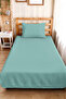 Turquoise Modern Young Room Single Pique Set - Mint Quilted 160X220 cm Seasonal Bedspread - 2