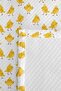 Yellow Chick Children's Room Single Pique Set - White Pastel 160X220 cm Quilted Bedspread - 7