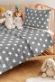 Starry Gray Children's Room Single Decorative Pique Set - Smoked 160X220 cm Quilted Bedspread - 2