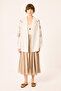 Stone Embroidered Linen Kimono - 4