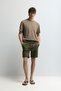 Jogger denim bermuda
