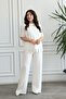 Sweatpants Set with Guipure Stone Detail at the Hem - 6