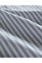 Verona Single Cotton Ruffle Yarn Dyed Duvet Cover Set - White/Blue - 4
