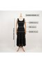 Women's Bohemian Strappy Gathered Long Dress - 3