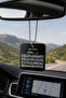Ayetel Kürsi Written Plexiglass Car Rearview Mirror Ornament – 7X7 cm