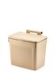 سلة مهملات معلقة سعة 8 لتر، سلة نفايات للمطبخ بغطاء، سلة نفايات عملية قابلة للتعليق داخل الخزانة - 5