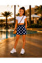 Girl's Wrinkled Fabric Summer Polka Dot Shorts with Pockets