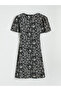 Nevavm V-Neck Belted Waist Poplin Dress with a Difference - 7