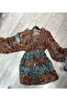 Authentic Multi-Color Ethnic Patterned Mini Imported Dress Std 36-40 - 4