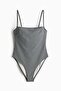 Padded-cup High Leg swimsuit - 5