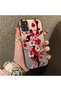 Samsung Galaxy A21S Compatible Silicone Edge Hard Back Case Couple Phone Case with Floral Pattern - 3