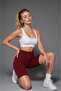 Women's Tile High Waist Gathering Flexible Short Leggings - 6