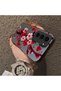 Samsung Galaxy S23 Compatible Silicone Edge Hard Back Case Couple Phone Case with Floral Pattern - 4