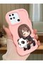 Redmi 10C Compatible Case Camera Protector Pink Silicone Couple Phone Case Panda Pattern