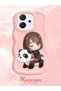 Oppo Reno 14F Compatible Case Camera Protector Pink Silicone Couple Phone Case Panda Pattern - 2