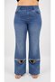 Plus Size Special Design Series Stoned Summer Embroidered Women's Trousers