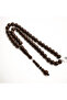 Qirfa (Cinnamon Wood) Rosary 45 Beads 10mm Dark Brown Prayer Beads 36g with Brown Cord Tassel - 5