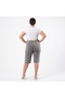 Plus Size Belted High Waist Stretchy Denim Relaxed Fit Casual Stylish Women's Capri - 2