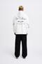 Men's Birds Embroidered Hooded Sweatshirt Ecru - 8